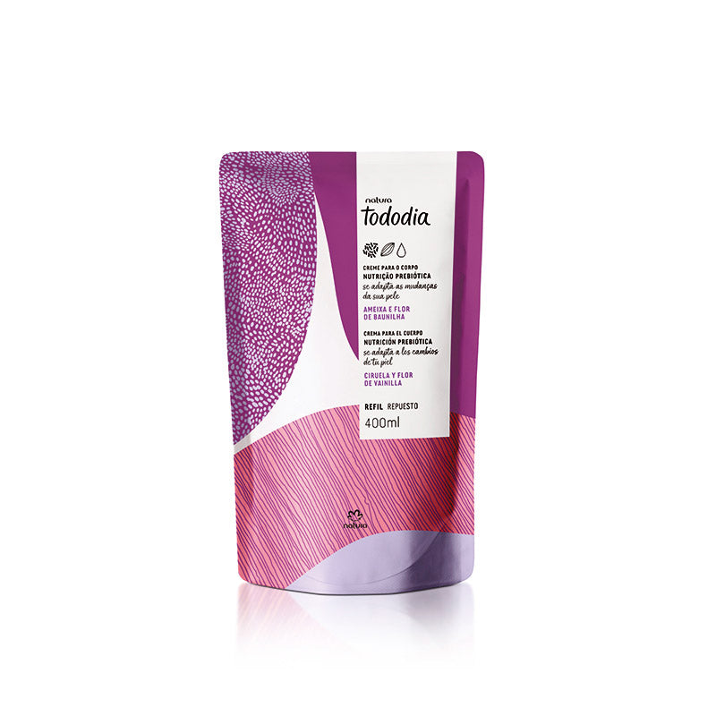 Repuesto Crema Corporal Ciruela y Flor de Vainilla Natura