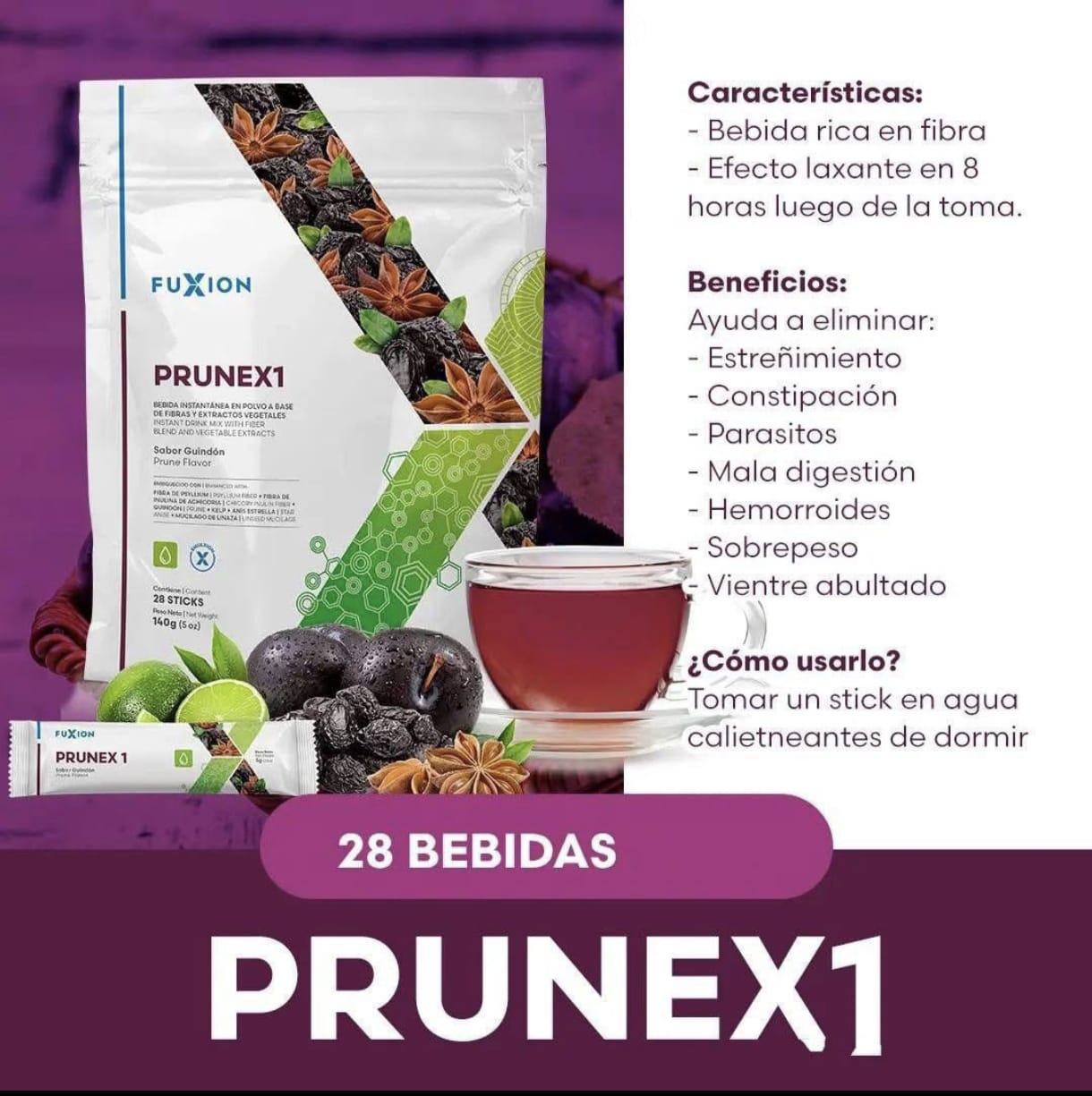 Prunex1 x28 Sobres