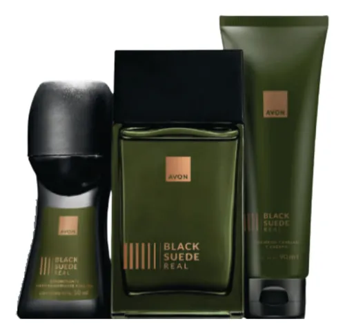 Set Black Suede Avon